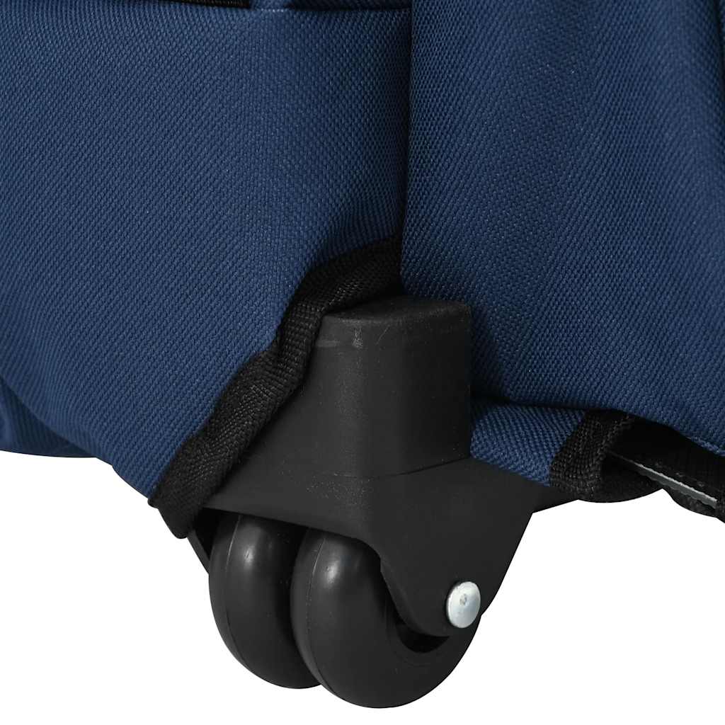 Carrello per animali domestici 3 in 1 Design Blu 48x32x(57-106) cm Tessuto Oxford