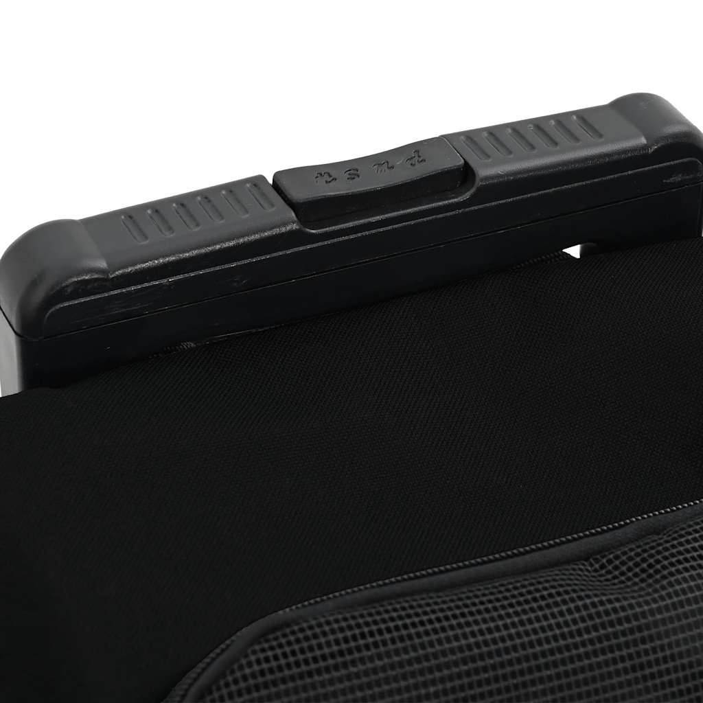 Carrello per Animali 3 in 1 Design Nero 48x32x57 cm Tessuto Oxford - homemem39