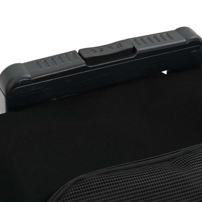 Carrello per Animali 3 in 1 Design Nero 48x32x57 cm Tessuto Oxford - homemem39