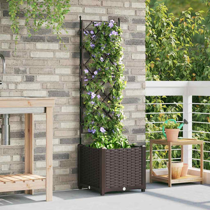 Vaso da giardino Marrone 40 x 40 x 143 cm PP | homemem39