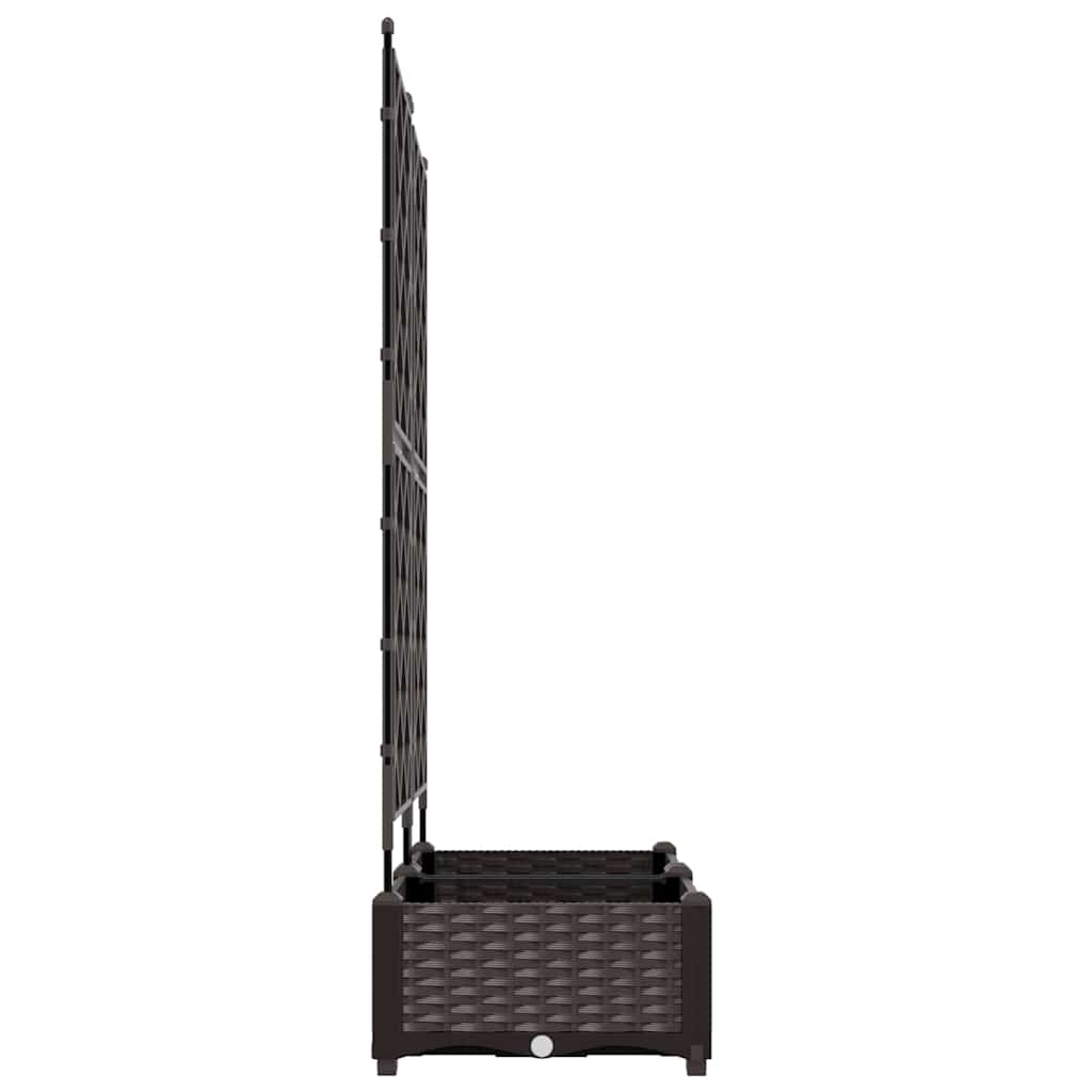 Vaso da giardino 2 pz Marrone 80 x 40 x 125,5 cm PP | homemem39