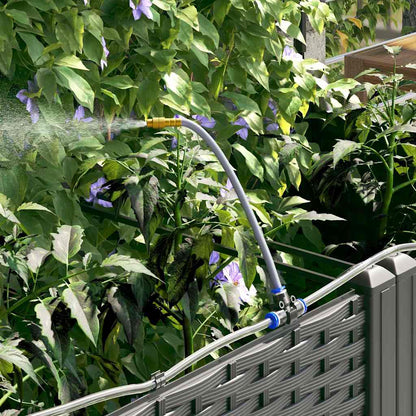 Vaso da giardino Nero 40 x 40 x 142 cm PP