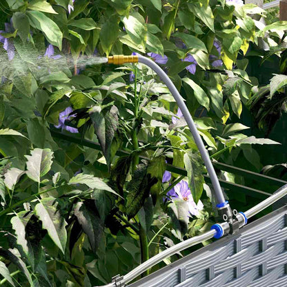 Vaso da giardino 4 pcs Grigio Chiaro Acciaio