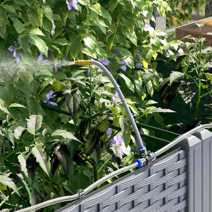 Vaso da giardino 3 pcs Grigio Chiaro Acciaio