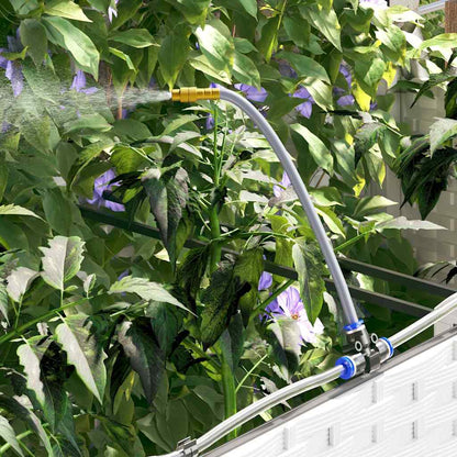 Vaso da giardino 2 pcs Bianco Acciaio