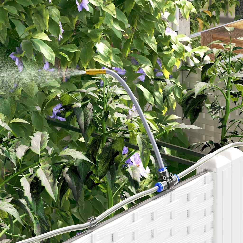 Vaso da giardino 3 pz Bianco 120 x 40 x 142 cm PP