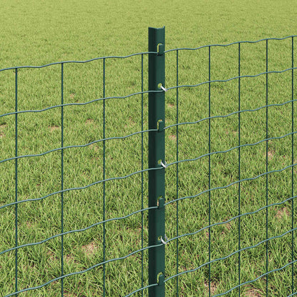 Palo della recinzione 5 pcs Verde 100 cm Acciaio | homemem39