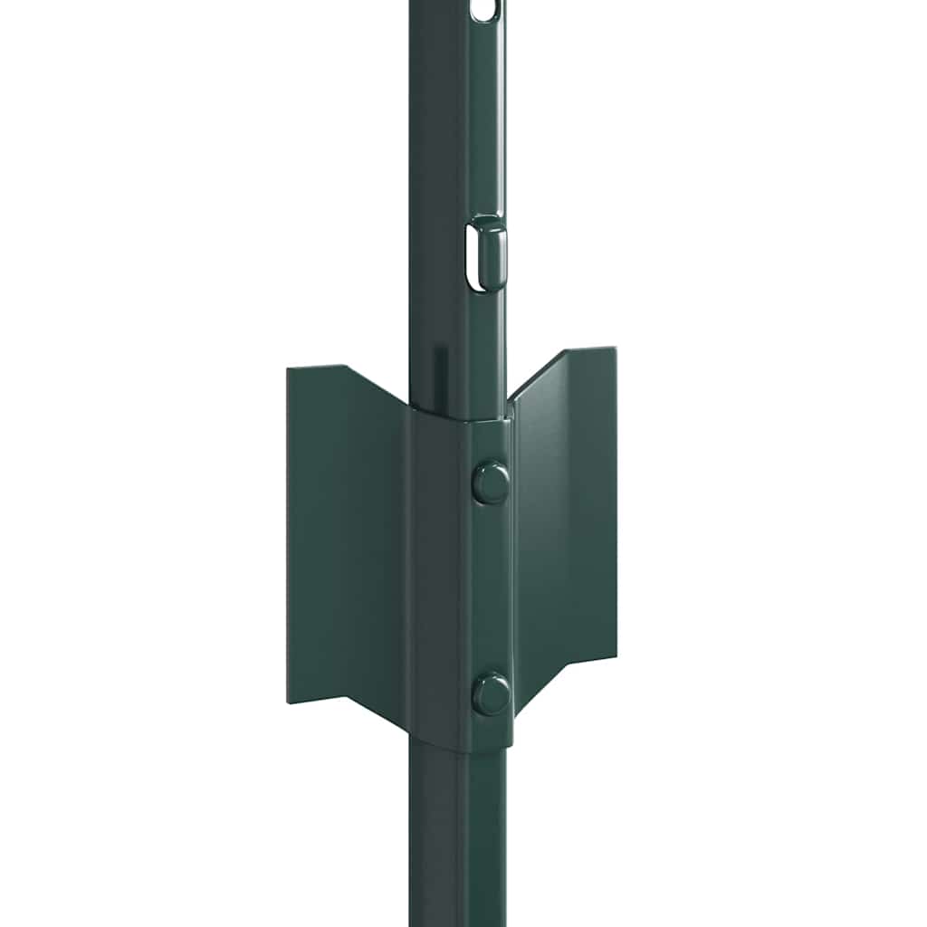 Palo della recinzione 11 pcs Verde 120 cm Acciaio | homemem39