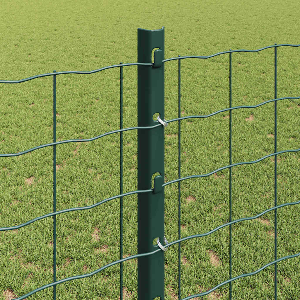 Palo per recinzione interrato 11 pcs Verde 160 cm