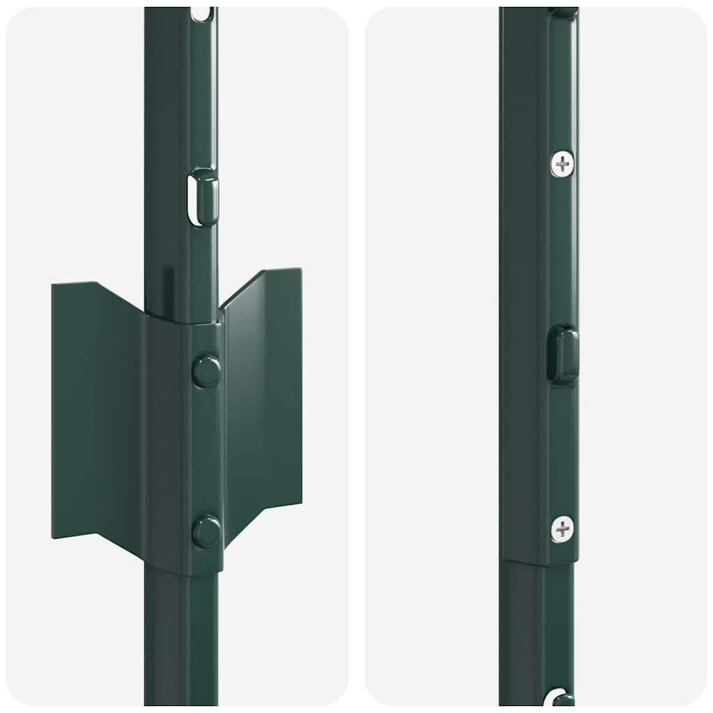 Palo per recinzione interrato 5 pcs Verde 200 cm
