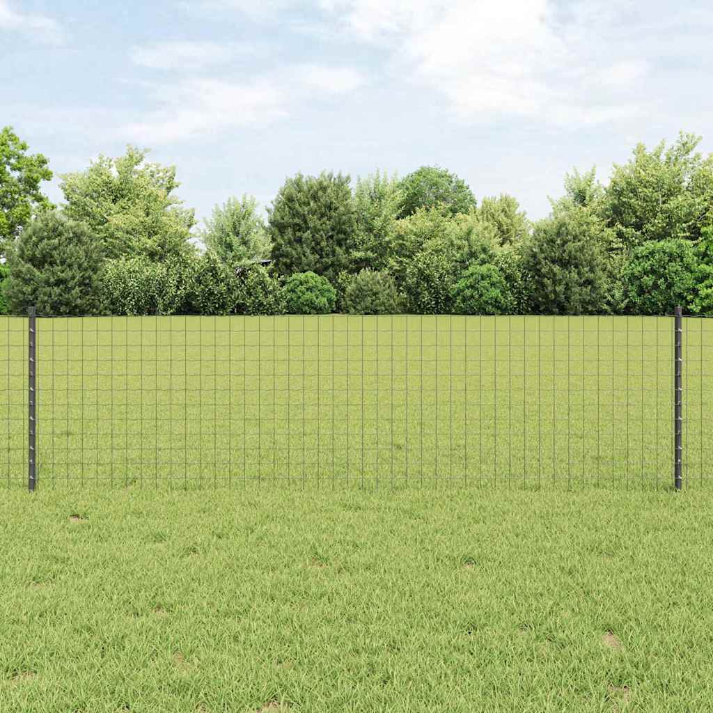 Palo della recinzione 11 pcs Grigio 60 cm Acciaio | homemem39