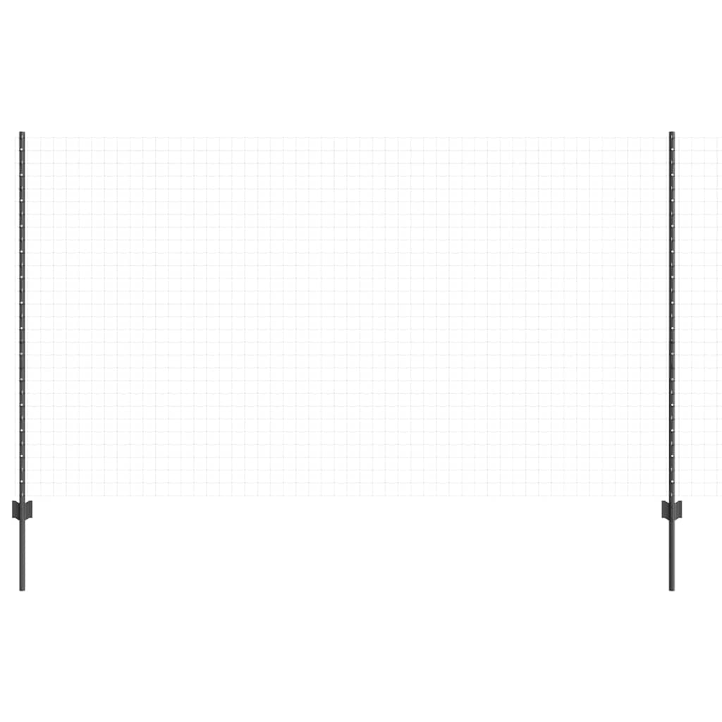 Palo della recinzione 11 pcs Grigio 140 cm Acciaio | homemem39