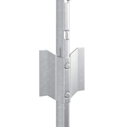 Palo della recinzione 5 pcs Argento 60 cm Acciaio | homemem39