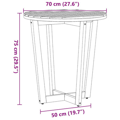 Set da pranzo da giardino a 3 pz in Legno Massello di Acacia | homemem39