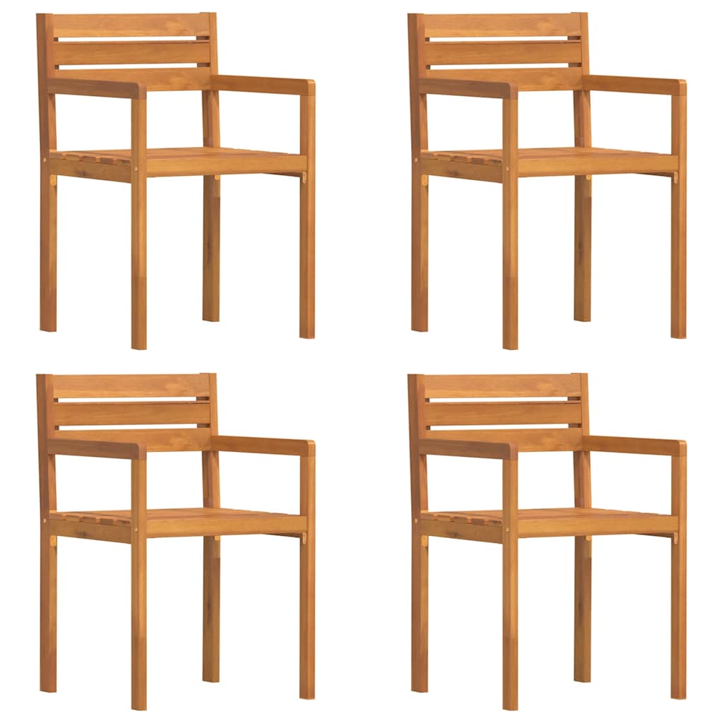 Set da pranzo da giardino da 5 pz in Legno Massello di Acacia