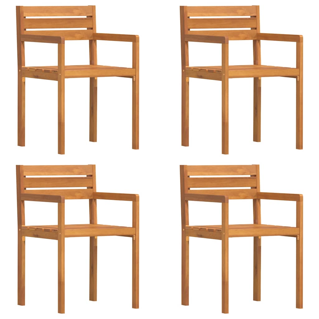 Set da pranzo da giardino da 5 pz in Legno Massello di Acacia
