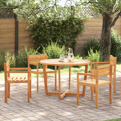 Set da pranzo da giardino da 5 pz in Legno Massello di Acacia