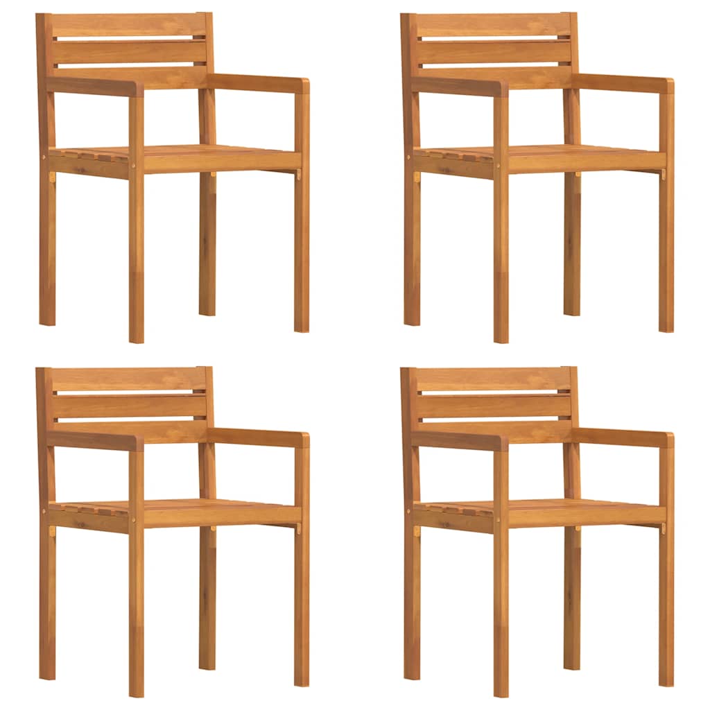 Set da pranzo da giardino da 5 pz in Legno Massello di Acacia