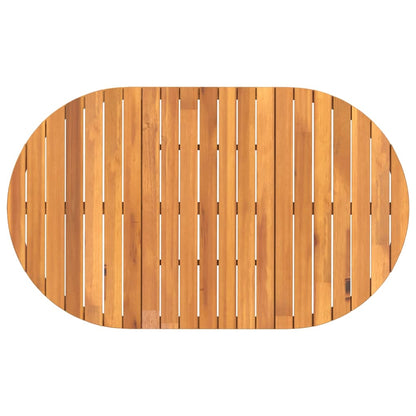 Set da pranzo da giardino da 5 pz in Legno Massello di Acacia