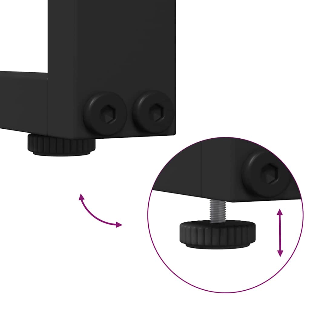 Set Divano da Giardino 2 pcs Antracite Acciaio - homemem39