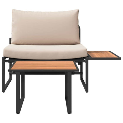 Set Divano da Giardino 2 pcs Talpa Acciaio - homemem39