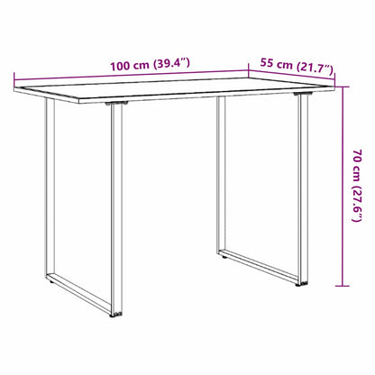 Tavolo da Giardino Marrone 100 x 55 x 70 cm legno