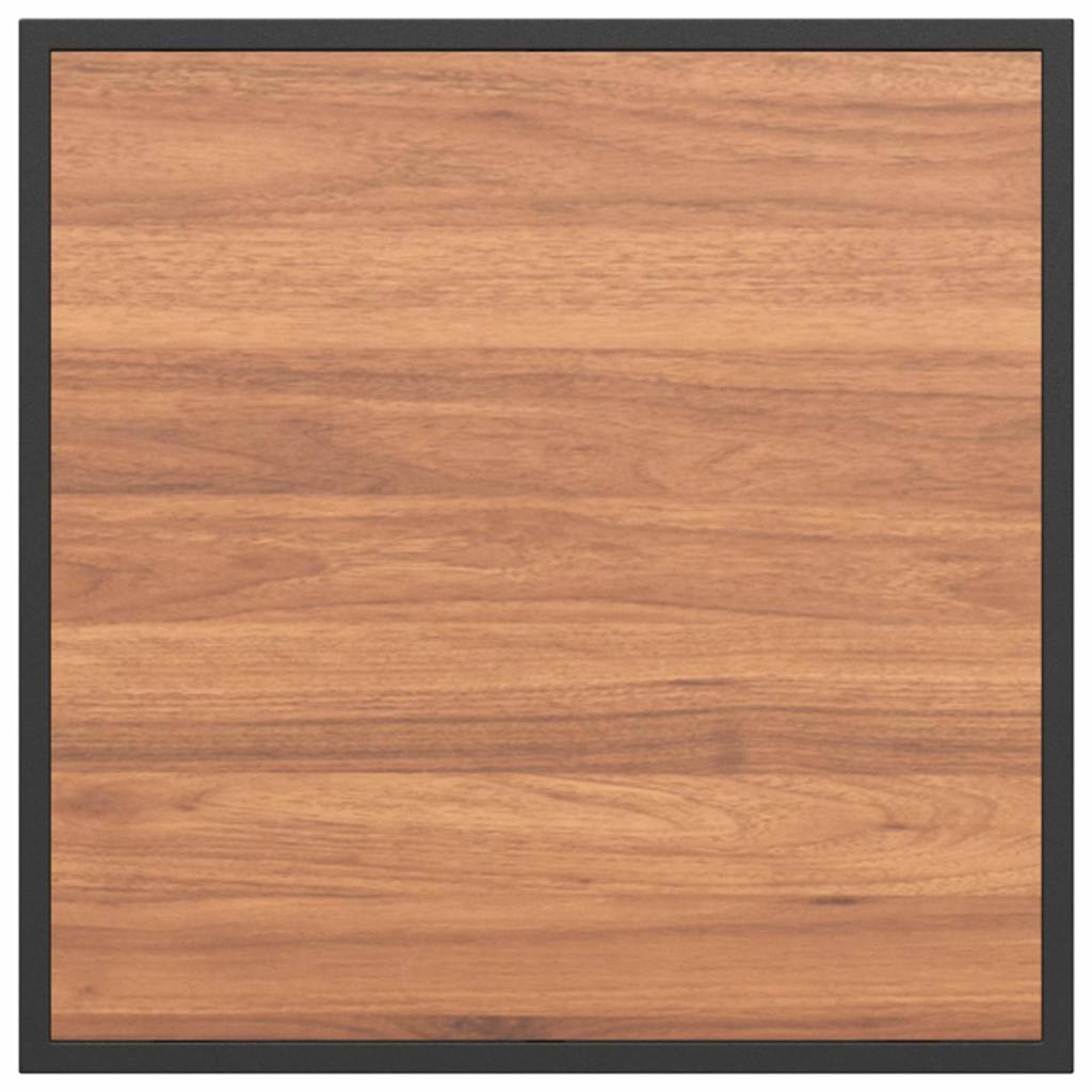 Tavolino da salotto Nero e Marrone 55 x 55 x 35 cm