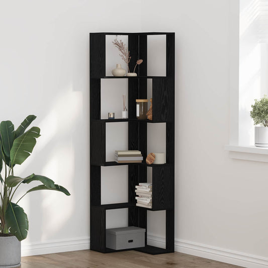 Libreria Rovere Nero 50 x 50 x 179 cm