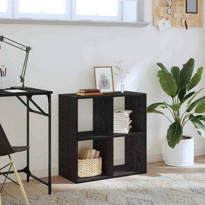 Scaffale Rovere nero 68,5 x 32 x 68,5 cm Legno multistrato