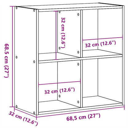 Libreria Rovere Nero 68,5 x 32 x 68,5 cm | homemem39