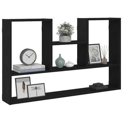 Mensola a Muro Rovere Nero 99x15x60 cm in Truciolato