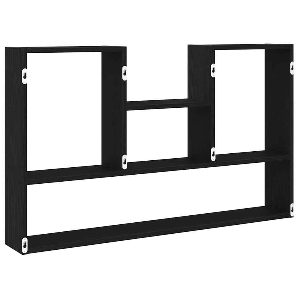 Mensola a Muro Rovere Nero 99x15x60 cm in Truciolato