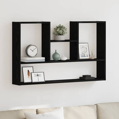 Mensola a Muro Rovere Nero 99x15x60 cm in Truciolato