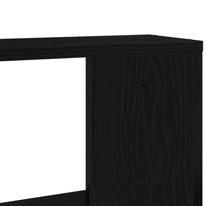 Mensole da Parete 2 pz Rovere Nero 50x12x50 cm in Truciolato