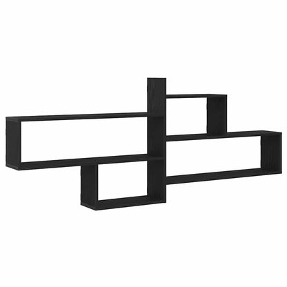 Mensola a Parete Rovere Nero 167,5x18x68 cm in Truciolato