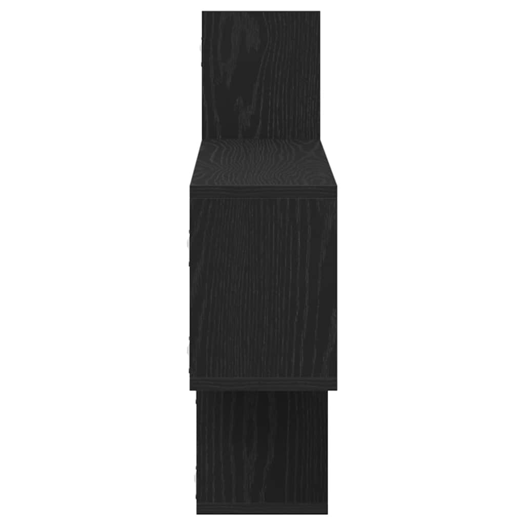 Mensola a Parete Rovere Nero 167,5x18x68 cm in Truciolato | homemem39
