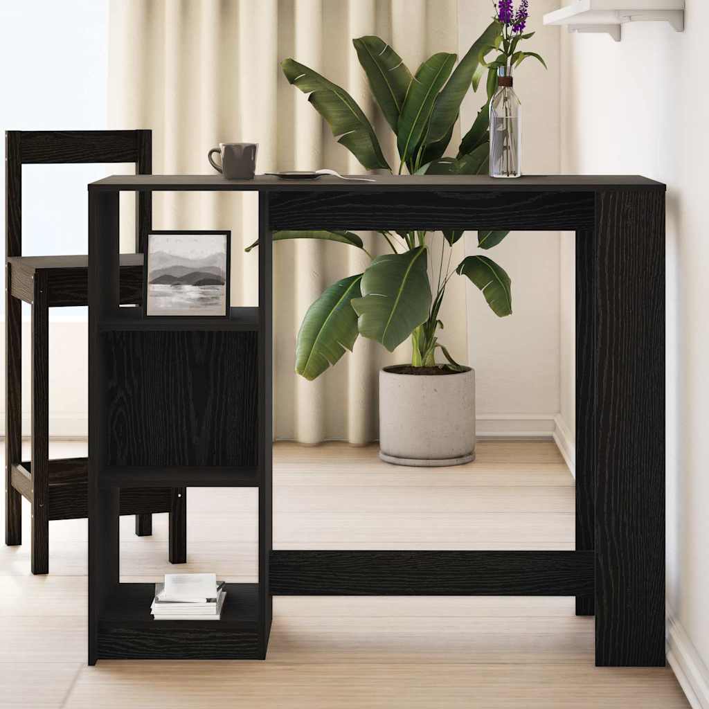 Tavolo da bar Rovere Nero 124 x 46 x 103.5 cm Legno multistrato | homemem39