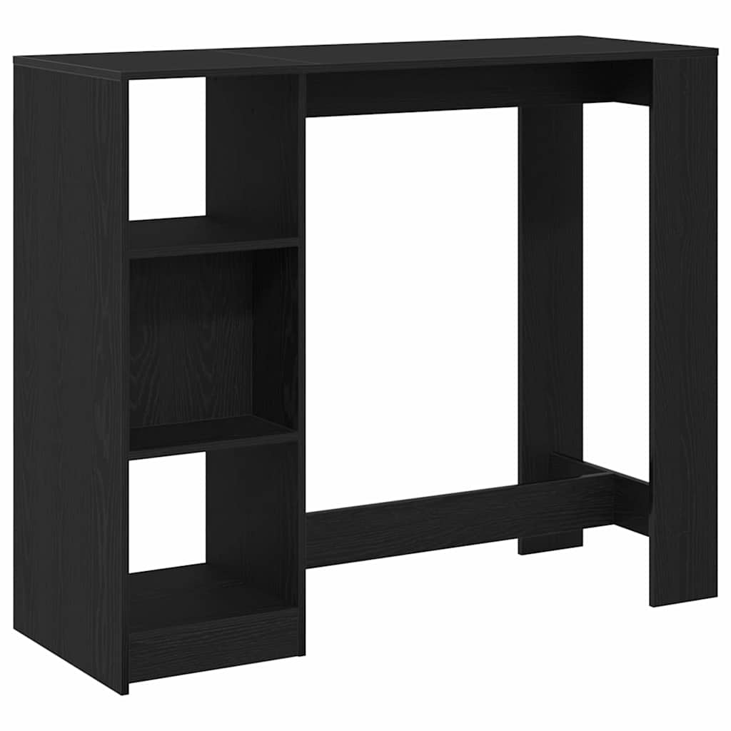 Tavolo da bar Rovere Nero 124 x 46 x 103.5 cm Legno multistrato | homemem39