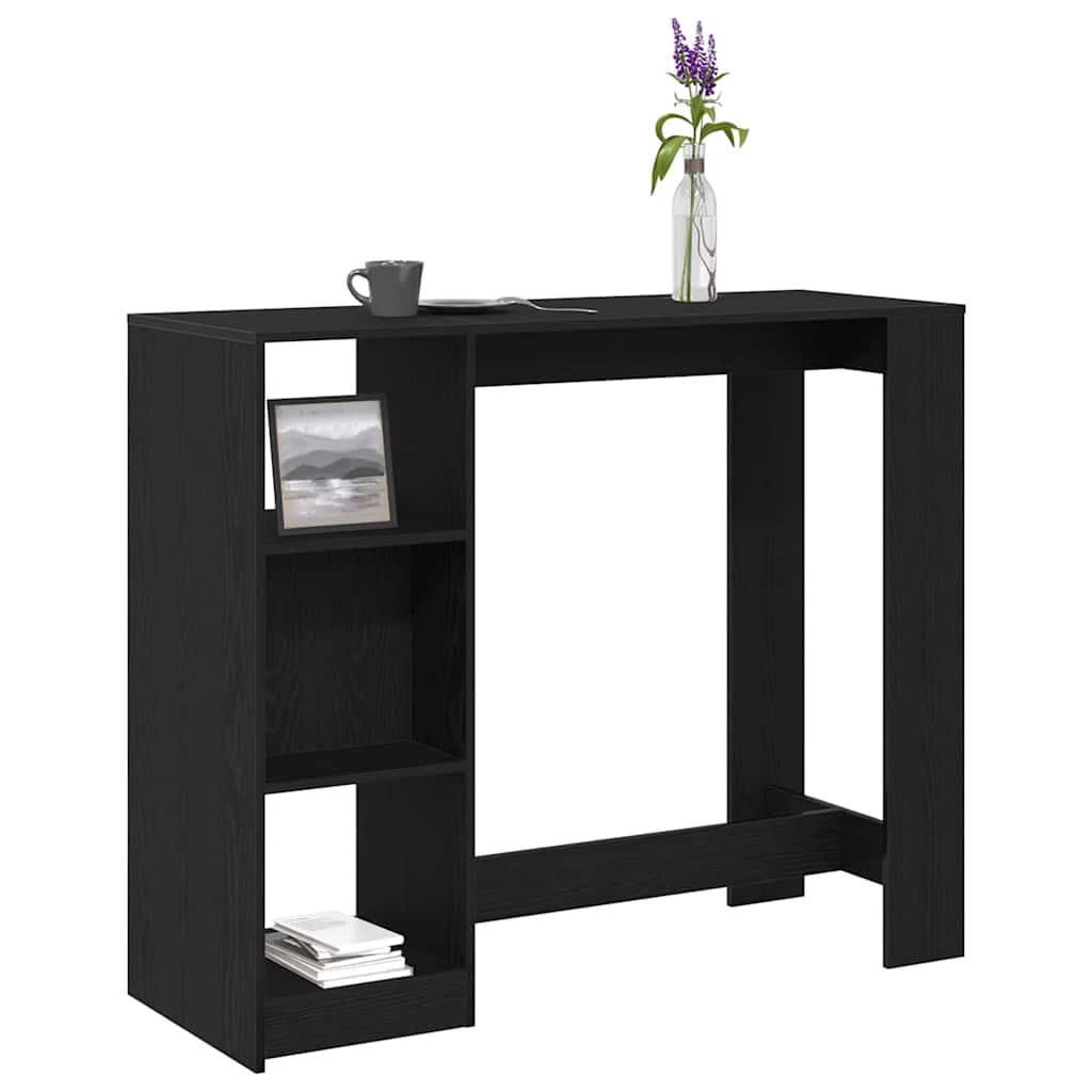 Tavolo da bar Rovere Nero 124 x 46 x 103.5 cm Legno multistrato | homemem39
