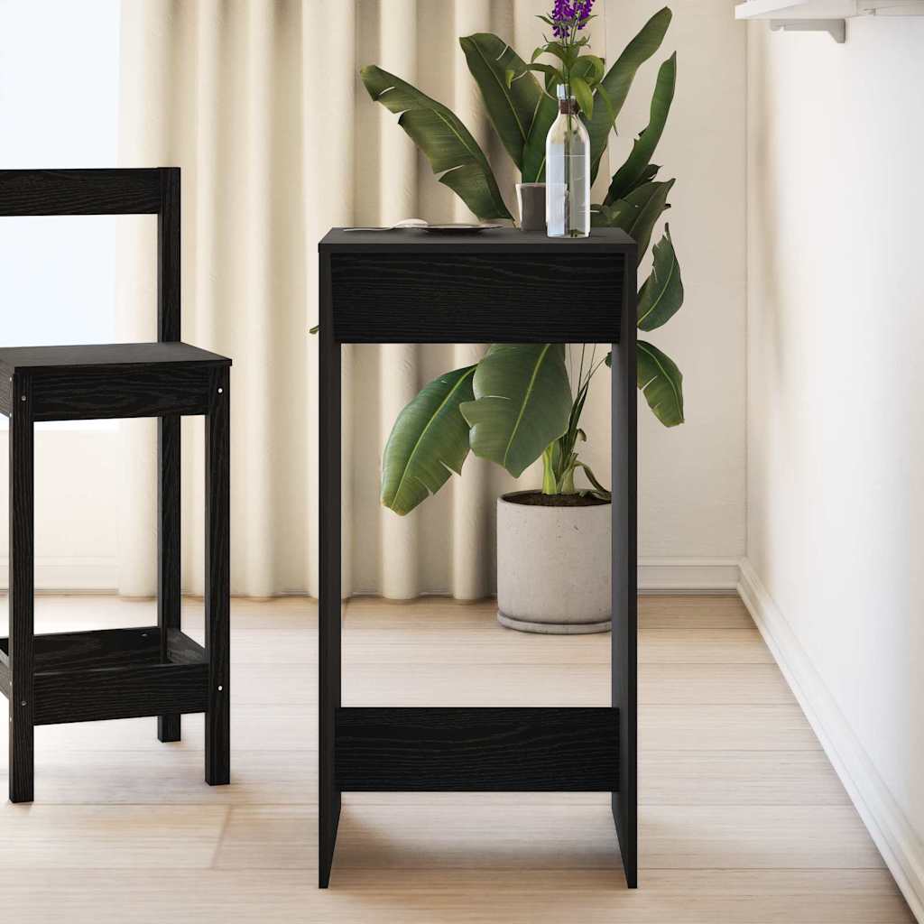 Tavolo da bar Rovere Nero 51 x 50 x 103,5 cm Legno multistrato | homemem39