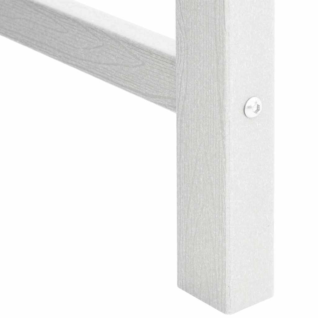 Panchina da giardino Bianco 120 x 59 x 88 cm HDPE | homemem39