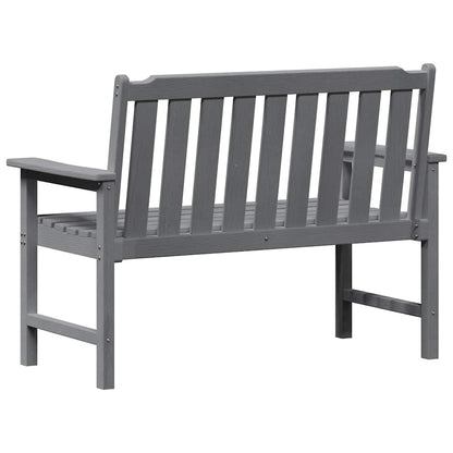 Panchina da giardino Grigio chiaro 120 x 59 x 88 cm HDPE
