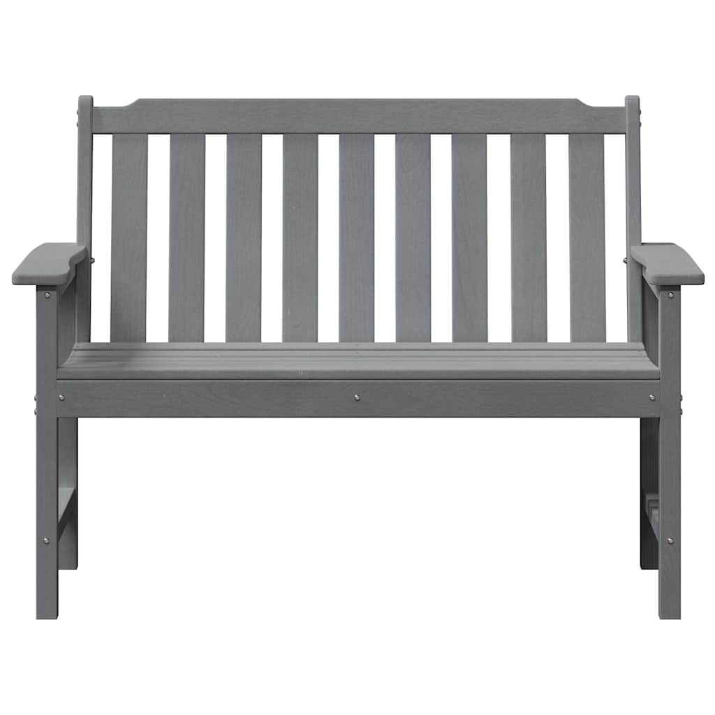 Panchina da giardino Grigio chiaro 120 x 59 x 88 cm HDPE