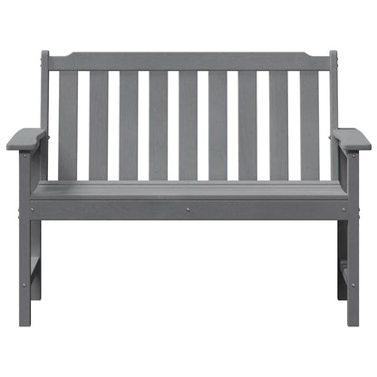 Panchina da giardino Grigio chiaro 120 x 59 x 88 cm HDPE