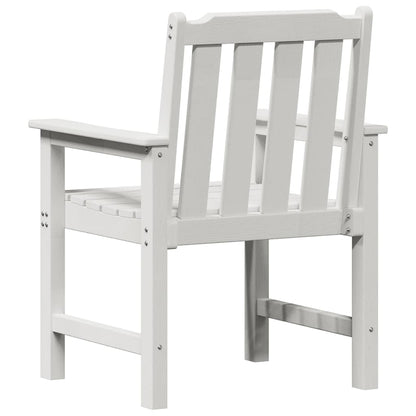 Sedia da pranzo da giardino 2 pcs Bianco 65,5 x 59 x 88 cm HDPE
