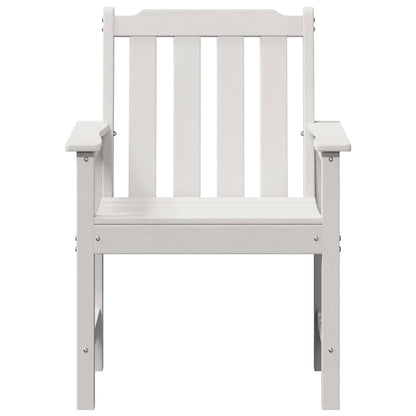 Sedia da pranzo da giardino 2 pcs Bianco 65,5 x 59 x 88 cm HDPE