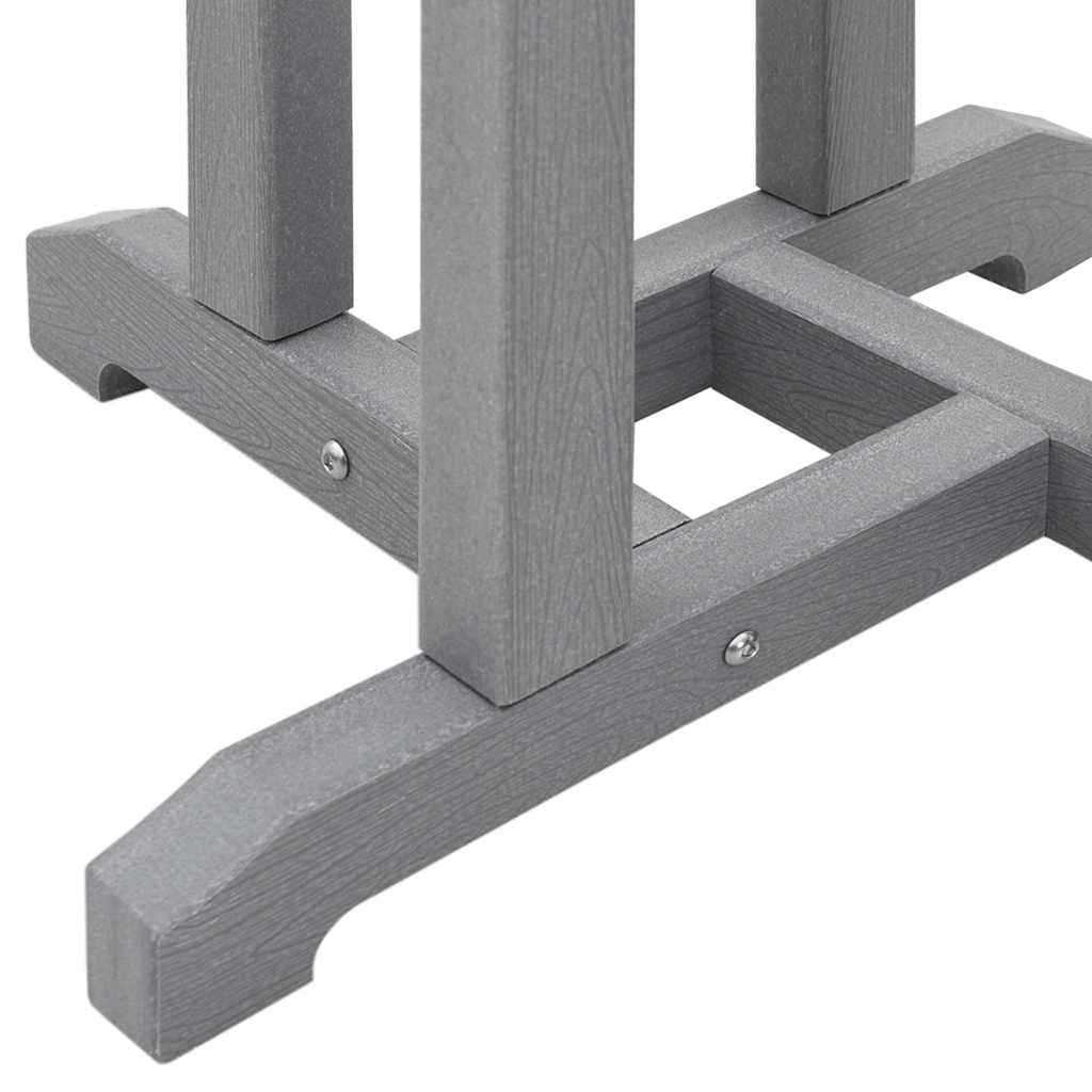 Tavolo da bar Grigio chiaro 55 x 55 x 107 cm Polietilene | homemem39