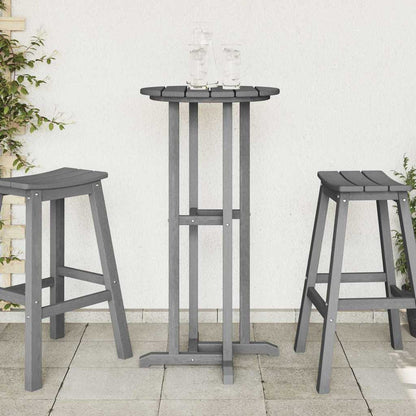 Tavolo da bar Grigio chiaro 55 x 55 x 107 cm Polietilene | homemem39