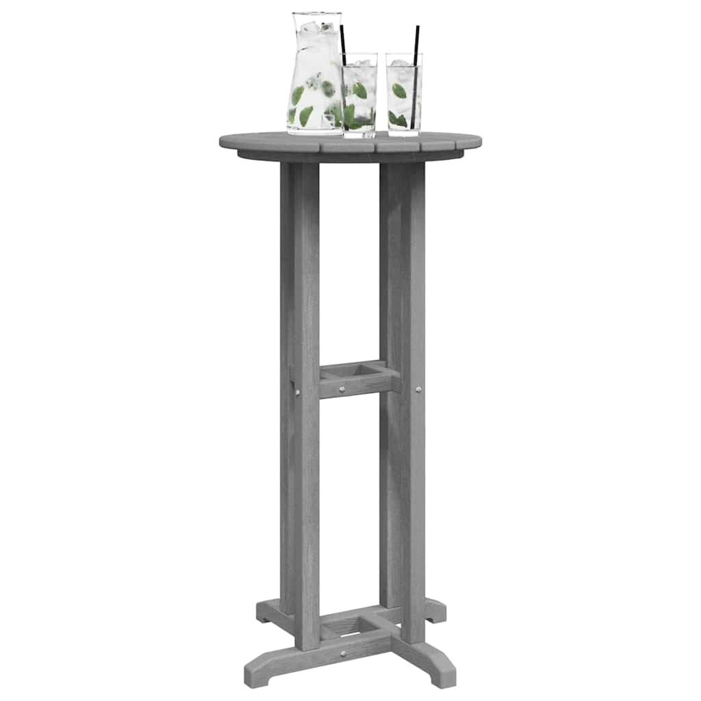Tavolo da bar Grigio chiaro 55 x 55 x 107 cm Polietilene | homemem39