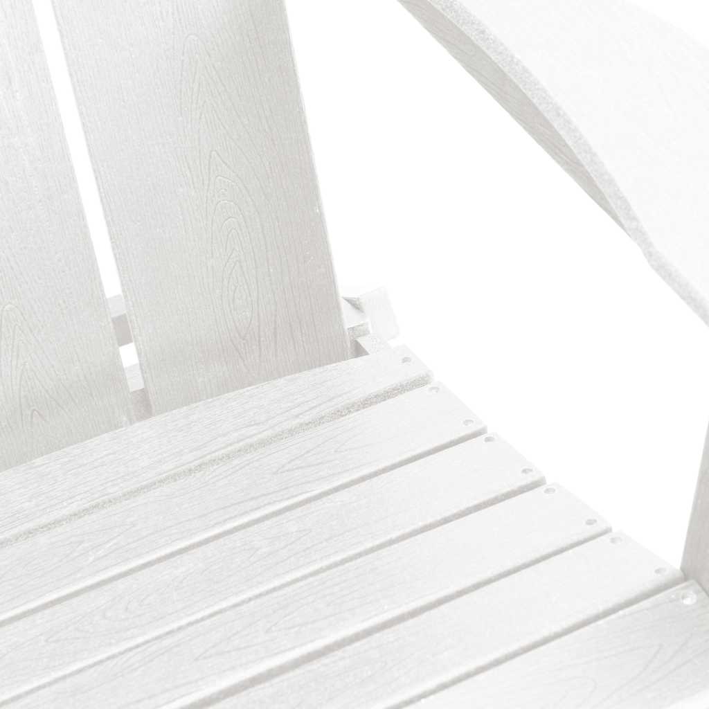 Sedia Adirondack Pieghevole Bianco 80,5 x 74,5 x 92 cm HDPE